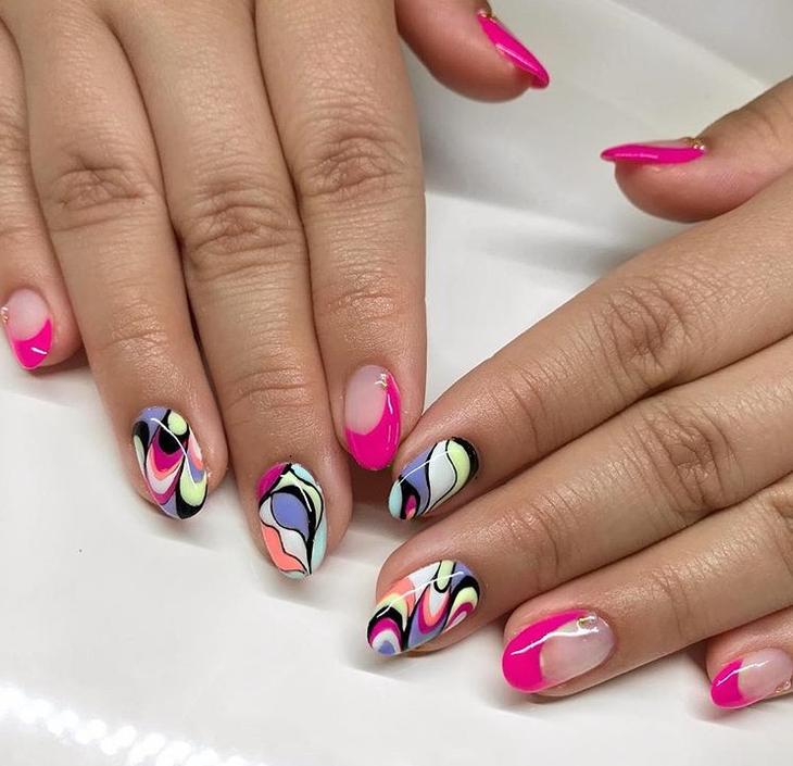 розовый френч фото 30