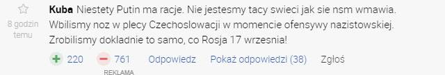 Польские эксперты возмутились речью Путина о польском вторжении в Чехословакию в 1938 Польские эксперты возмутились речью Путина о польском вторжении в Чехословакию в 1938