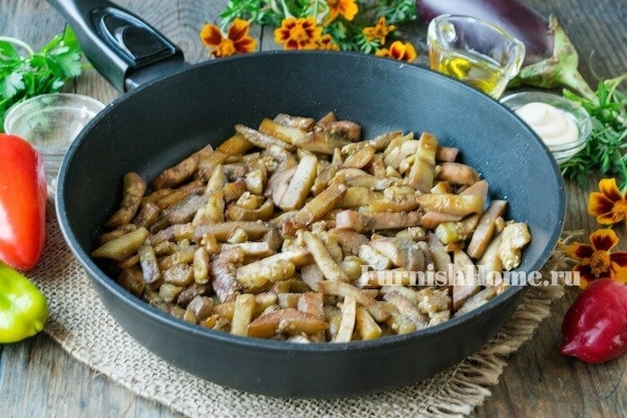 Салат из баклажанов и яиц салаты