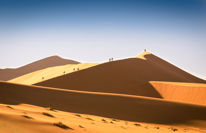 Дюны пустыни в Намибии