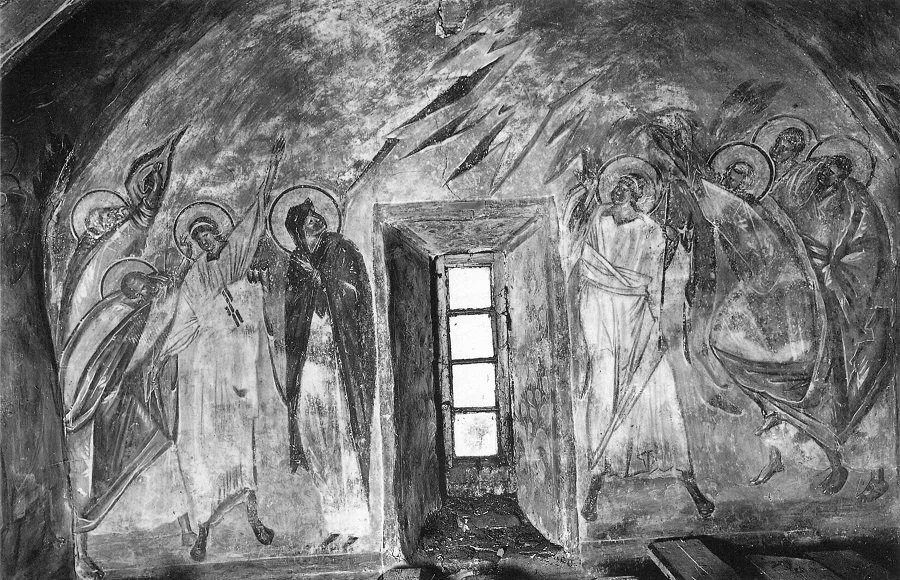 Вознесение. 1390-е годы. Церковь Успения Пресвятой Богородицы на Волотовом поле, Новгород