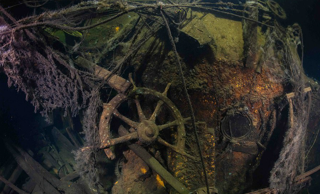 На дне Балтийского моря дайверы обнаружили корабль времен Второй мировой. Ученные полагают, на борту может находиться Янтарная комната Культура