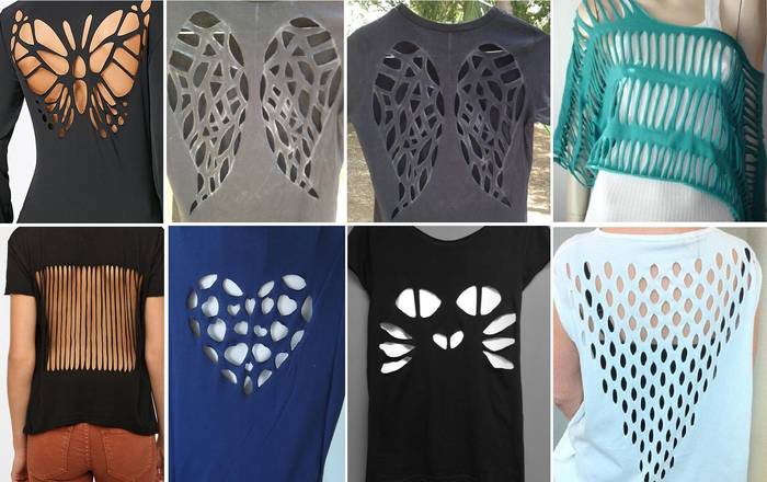 Новая жизнь старой футболки: идеи декора одежды в технике синель одежда,переделки,своими руками,техника синель