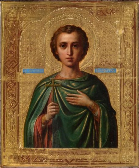 Св. Мученик Вонифатий, память коего совершается ныне, жил в г. Риме в царствование императора диоклитиана.