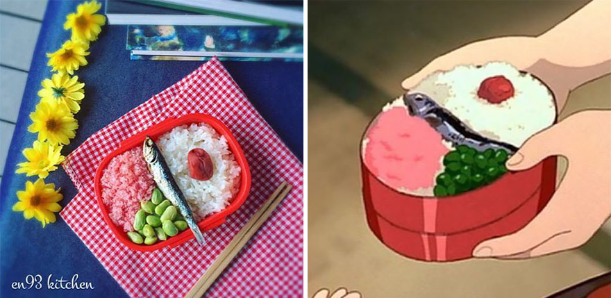 Изобретательная японка готовит блюда из популярного мультфильма