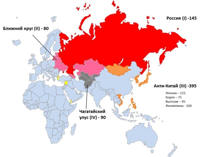 Карта врагов россии