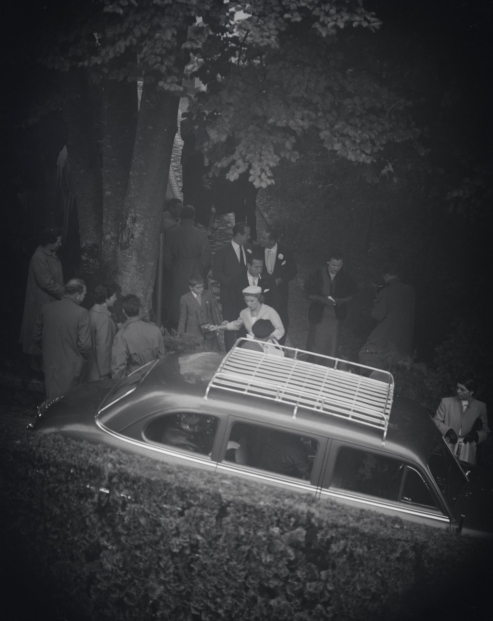 Hochzeit von Audrey Hepburn mit Mel Ferrer in der Kapelle auf dem Bürgenstock