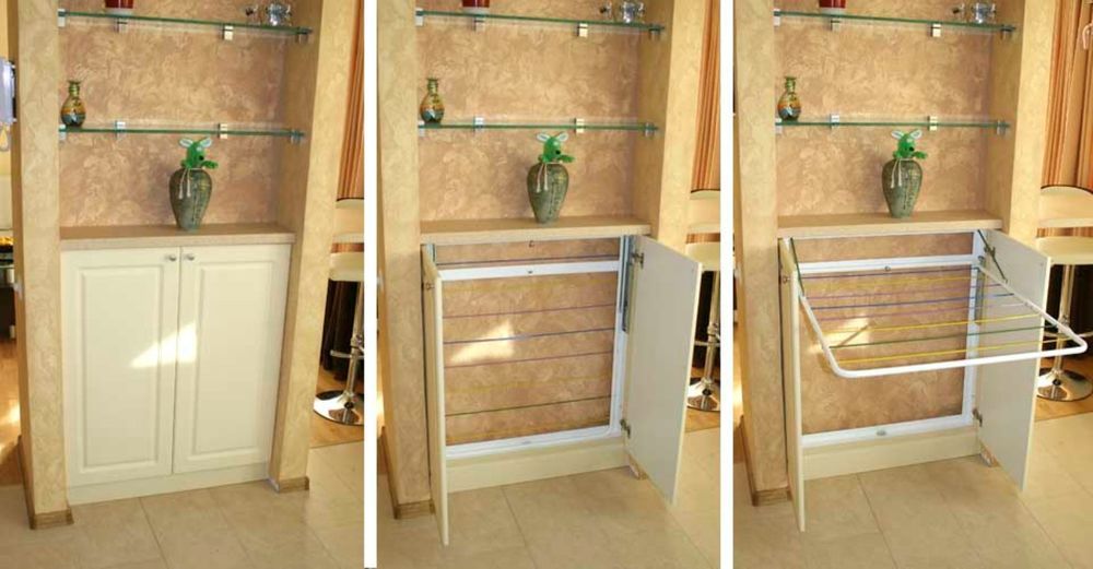 Где сушить белье в квартире красиво и удобно?  идеи для дома,полезные советы