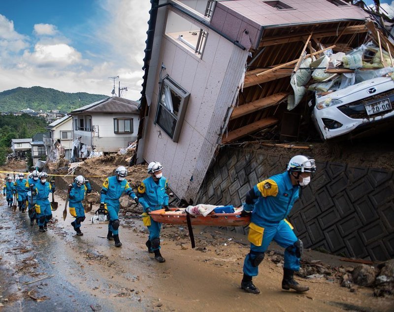 Апокалипсис наяву: Япония после наводнения #KURASHIKI, #Okayama, #hiroshima, ynews, наводнение, стихия, япония