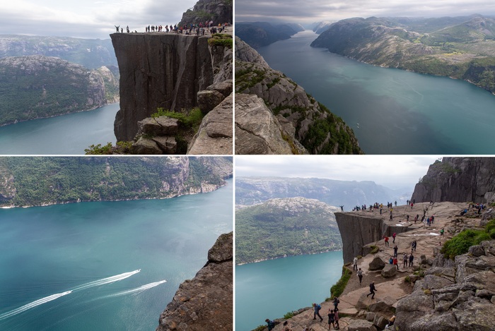 Прекестулен Норвегия с людьми фото селфи