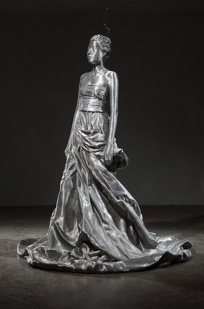 скульптура, алюминий, проволока