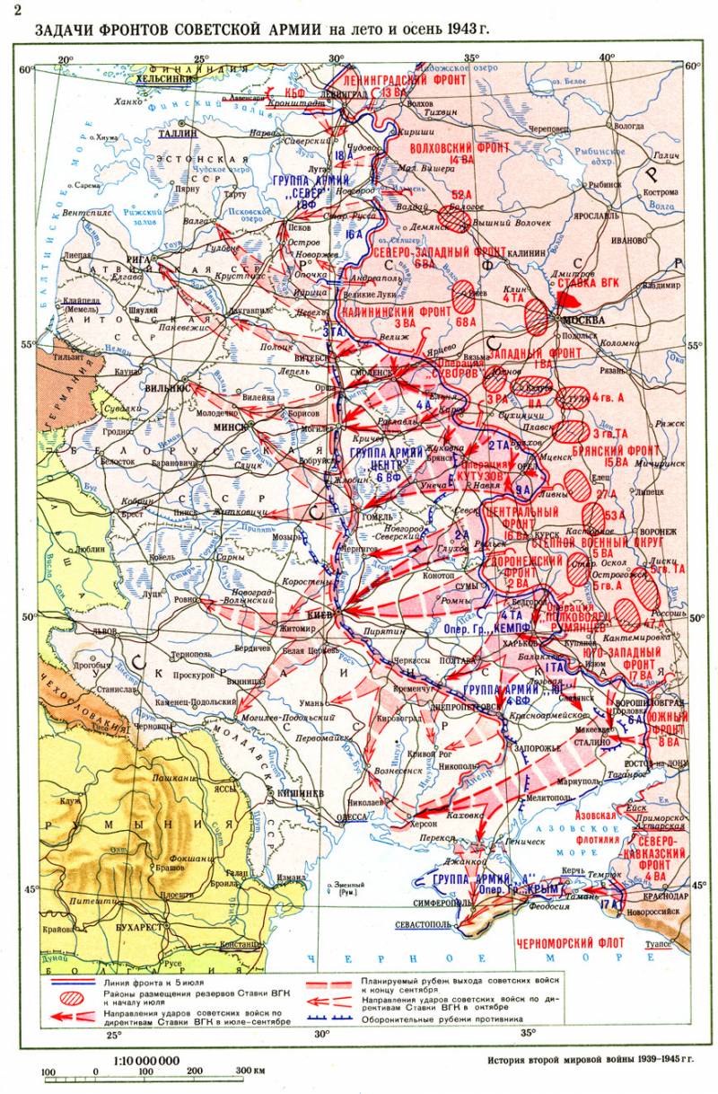 Действия красной армии карта