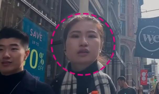 Женщина установила скрытую камеру на груди, чтобы снять, как на неё смотрят прохожие Женщина установила скрытую камеру на груди, чтобы снять, как на неё смотрят прохожие