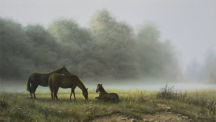 Лечите душу тишиной... Художник Максим Колесник живопись