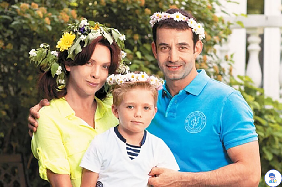 Ольга Дроздова с Дмитрием Певцовым и сыном