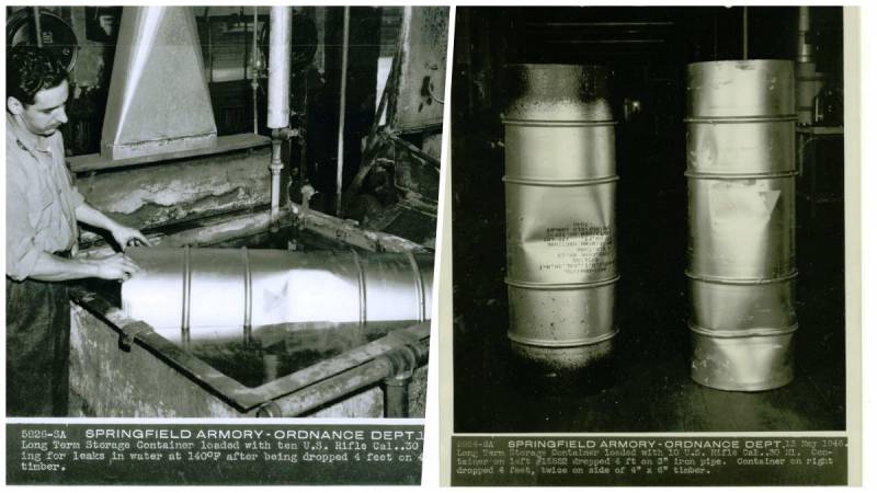 Пулемёт в консервной банке. Контейнеры длительного хранения от Спрингфилдского арсенала оружие