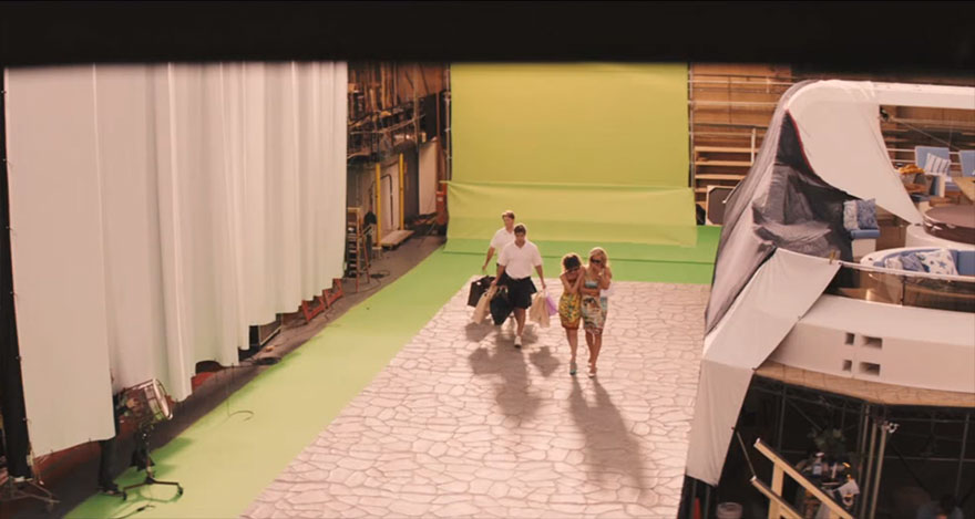 сцены из фильмов до и после спецэффектов