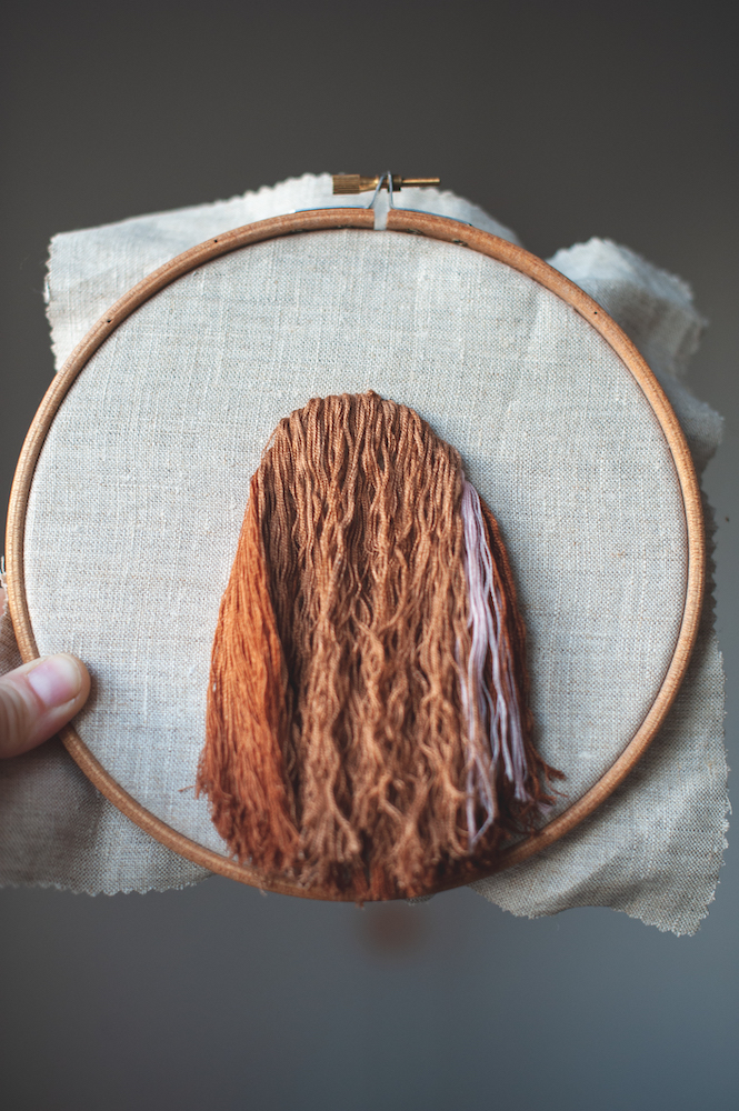 DIY: вышивка в интерьере волосы, будет, откуда, нашей, место, головы, контуру, очень, ткань, вышиваю, самыми, простыми, стежками, между, Просто, располагайте, чтобы, прорех, Возможно, опытные