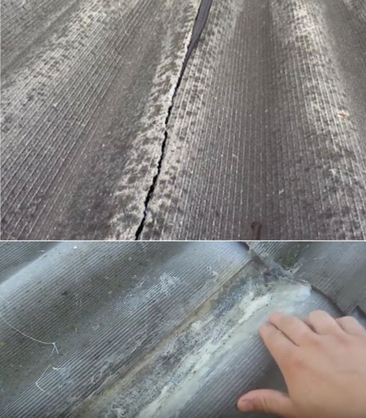 Готовим жидкий пенопласт: как дешево заделать трещины в шифере