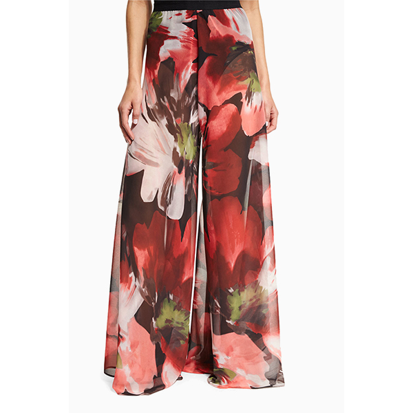 Carmen Marc Valvo Peony Printed Palazzo Coverup Pants Что носить в жару, или <br> 8 вещей для лета в городе