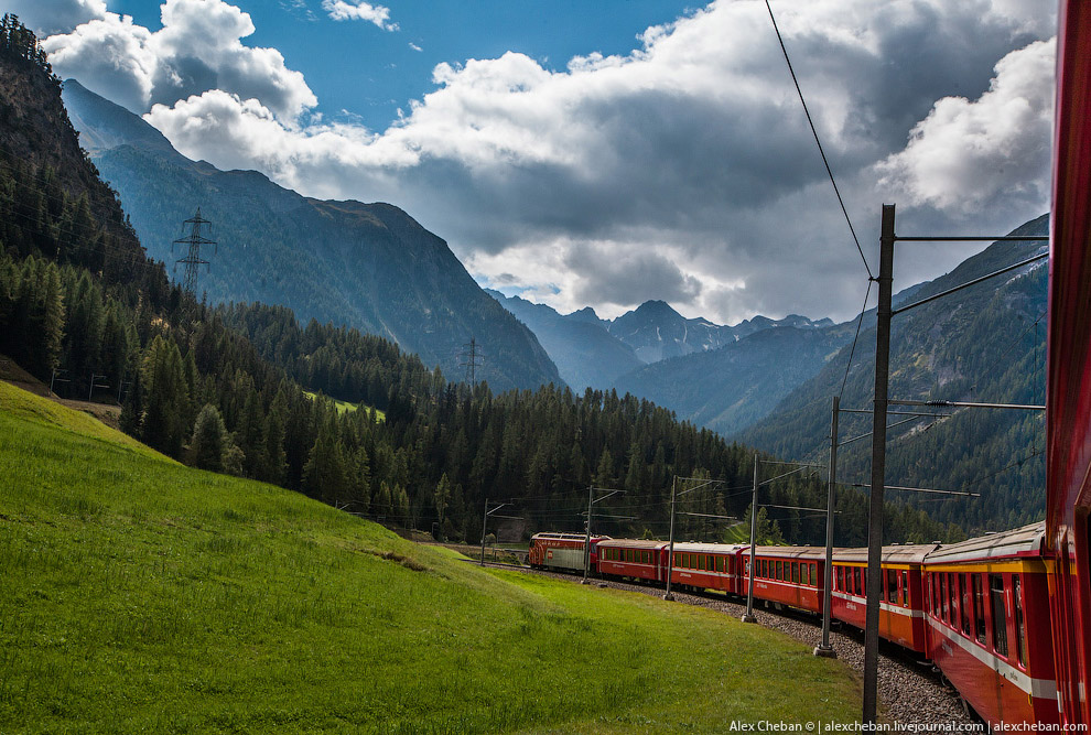 Самые красивые в мире железные дороги: Швейцария Самые красивые в мире железные дороги: Швейцария европа