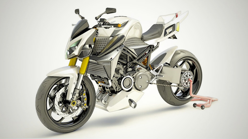 Французы разработали гибридный мотоцикл с роторным мотором