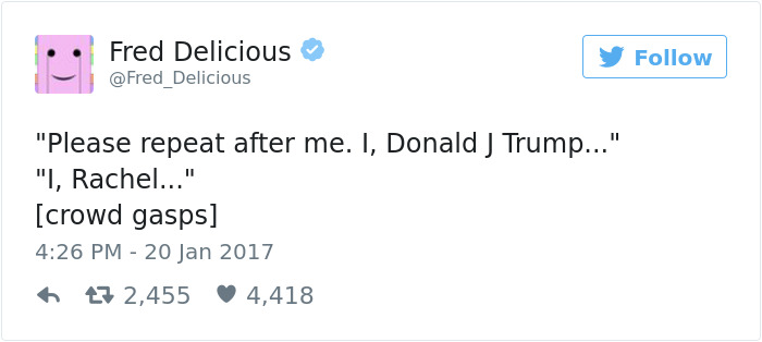10+ Of The Best Tweets About President Donald Trump's Inauguration