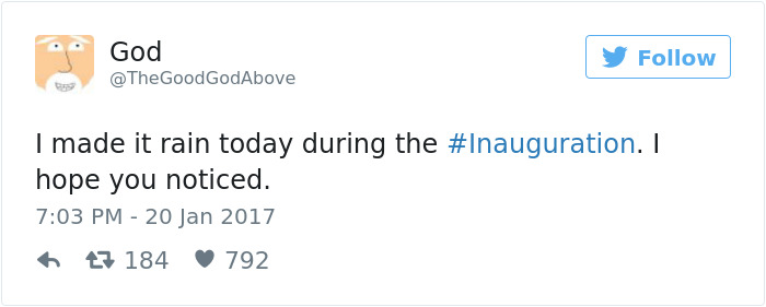 10+ Of The Best Tweets About President Donald Trump's Inauguration