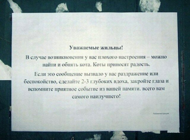 Подборка забавных записок для хорошего настроения от веселых соседей 