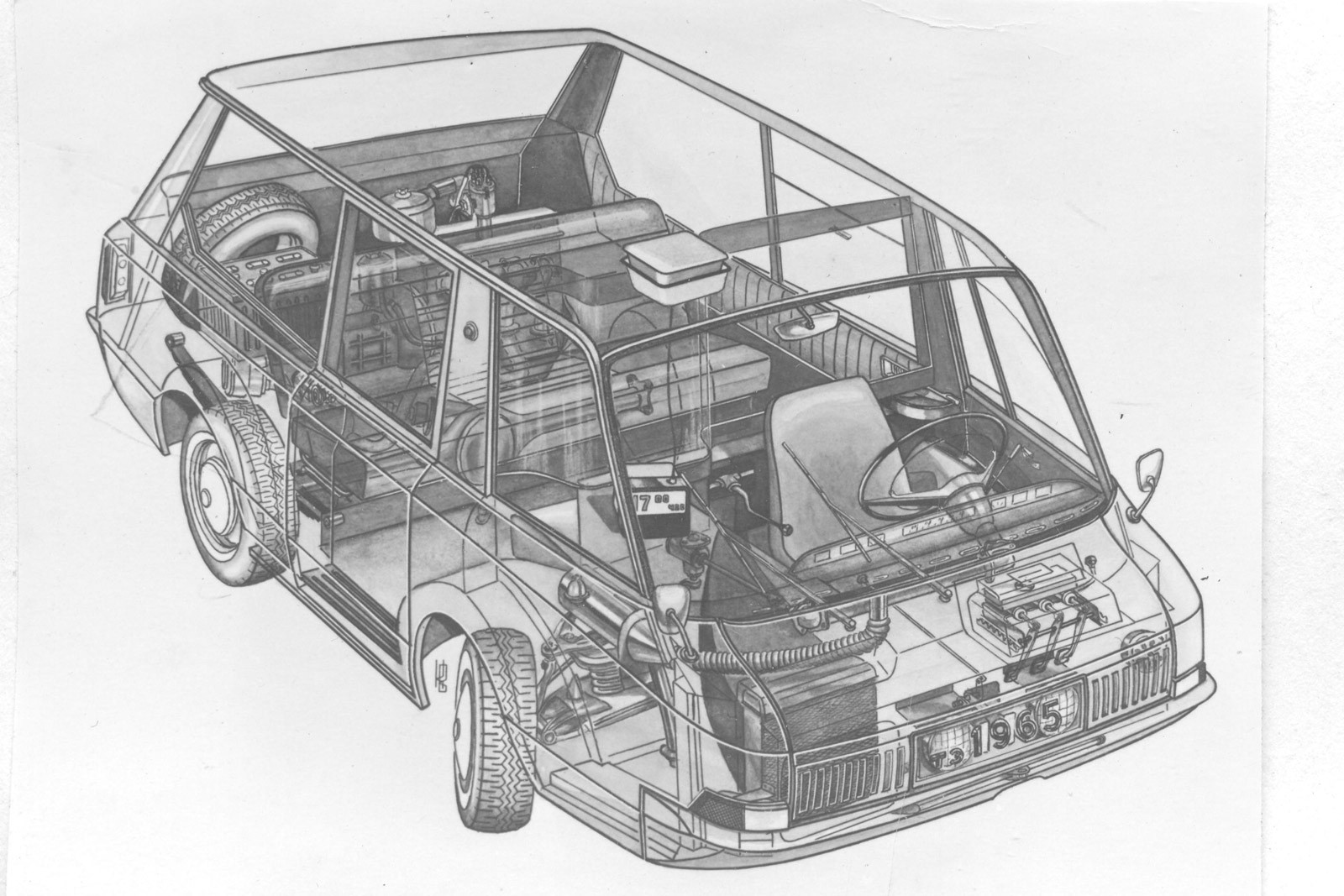Мотор сзади, просторный салон и электропривод двери: провалившийся проект советского такси Марки и модели,ретро,такси