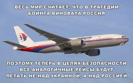 Киев так хотел уничтожить Борт № 1, что погубил 300 пассажиров рейса MH17