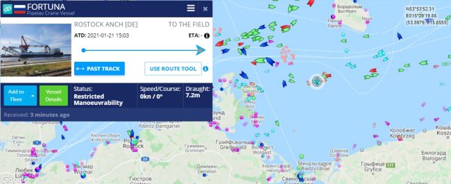 «Фортуна» вытянула «Северный поток-2» в немецкие воды геополитика