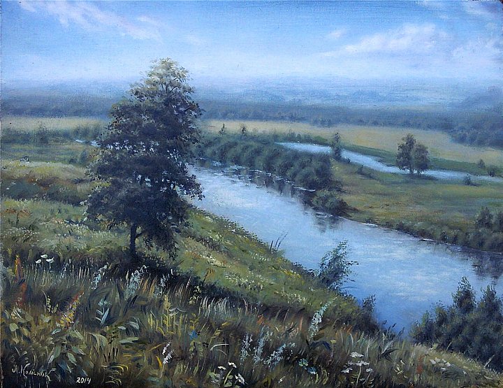 Лечите душу тишиной... Художник Максим Колесник живопись