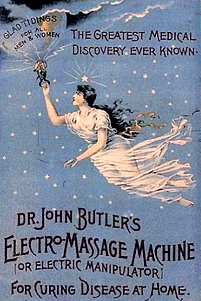 В начале ХХ века вибраторы продавали как электромассажёры...