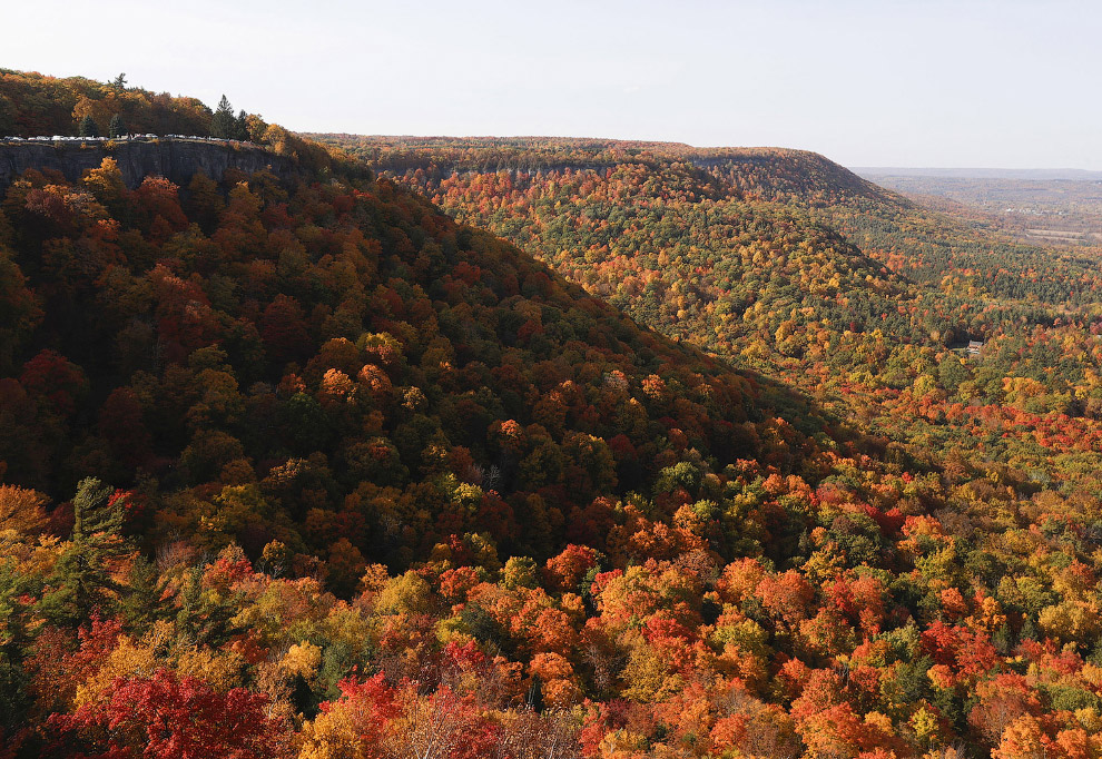 Невероятные краски в парке Thacher State Park, Нью-Йорк