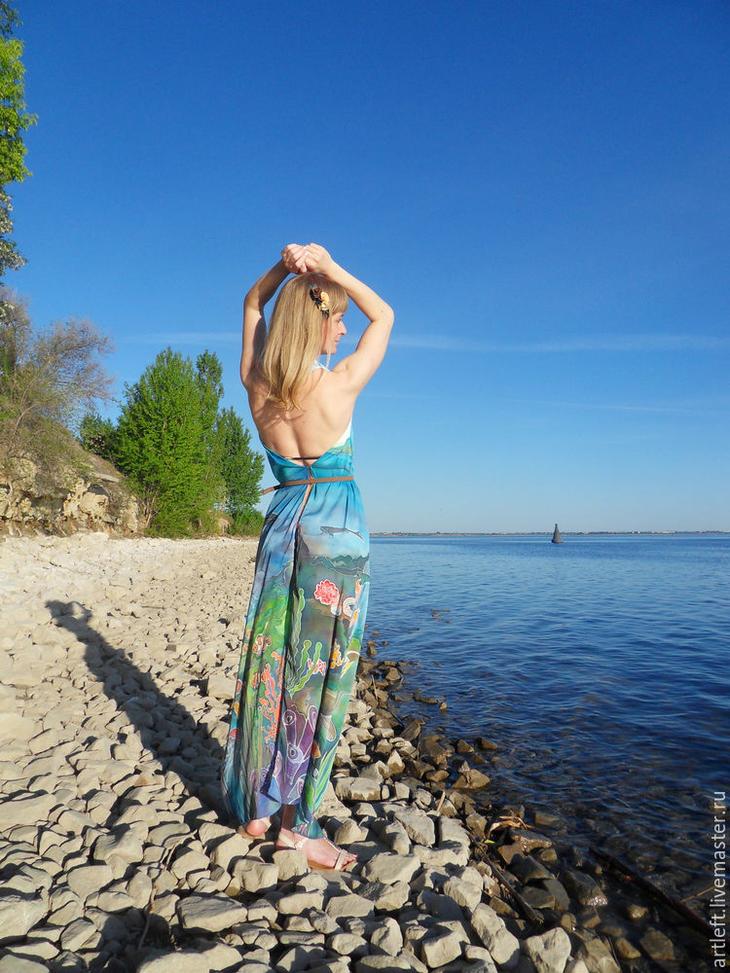 Создаем парео-трансформер в технике холодный батик парео