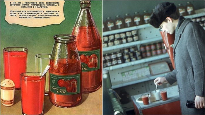 Томатный сок был особенно популярен в Советском Союзе / Фото: Pinterest