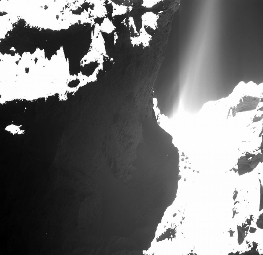 Комета в восьми километрах комета, космос, розетта