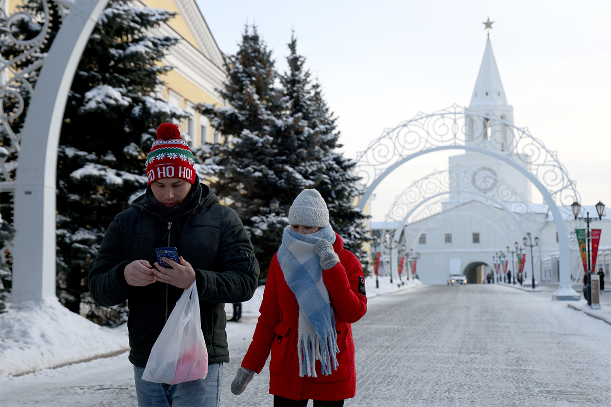москвичи в морозы.