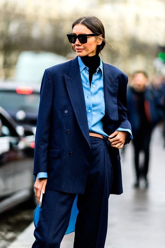Как носить синий - самый модный цвет 2020 года фото №29
