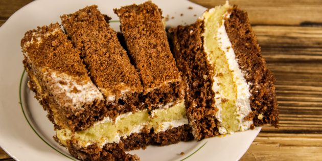 7 восхитительных тортов со сгущёнкой выпечка,десерты,кулинария,рецепты,сладкая выпечка,торты