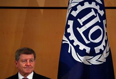 Director-General of the International Labour Organization (ILO) Guy Ryder attends the 108th ILO International Labour Conference at the United Nations in Geneva, Switzerland June 10, 2019. REUTERS/Denis Balibouse 