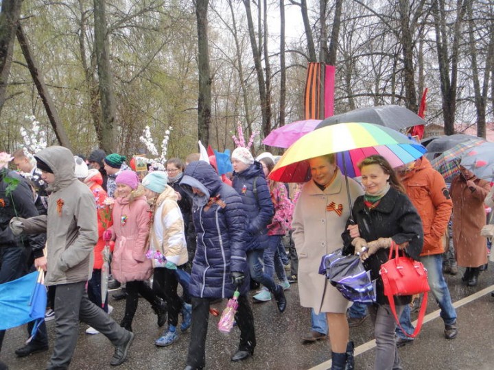 День Победы в северном Подмосковье, г.Талдом