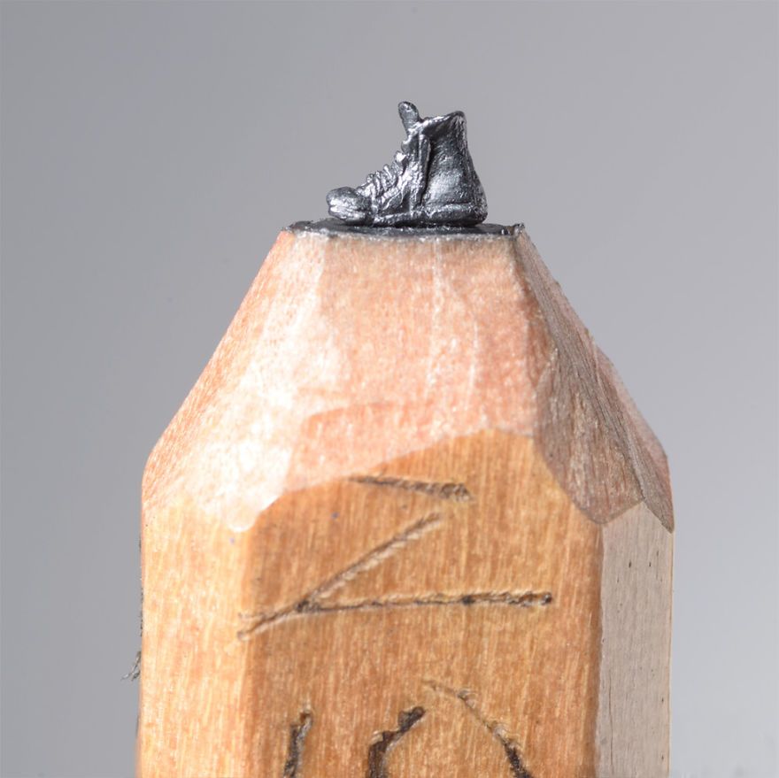 Миниатюрные скульптуры из карандашных грифелей от американской художницы