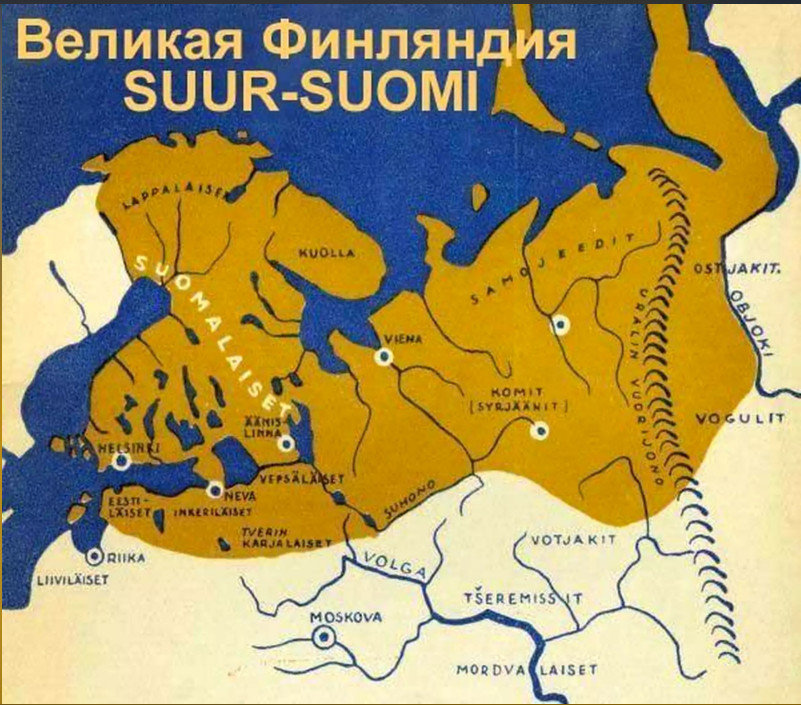 Финские племена карта