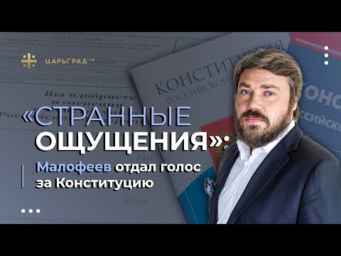 «Странные ощущения»: Малофеев отдал голос за Конституцию