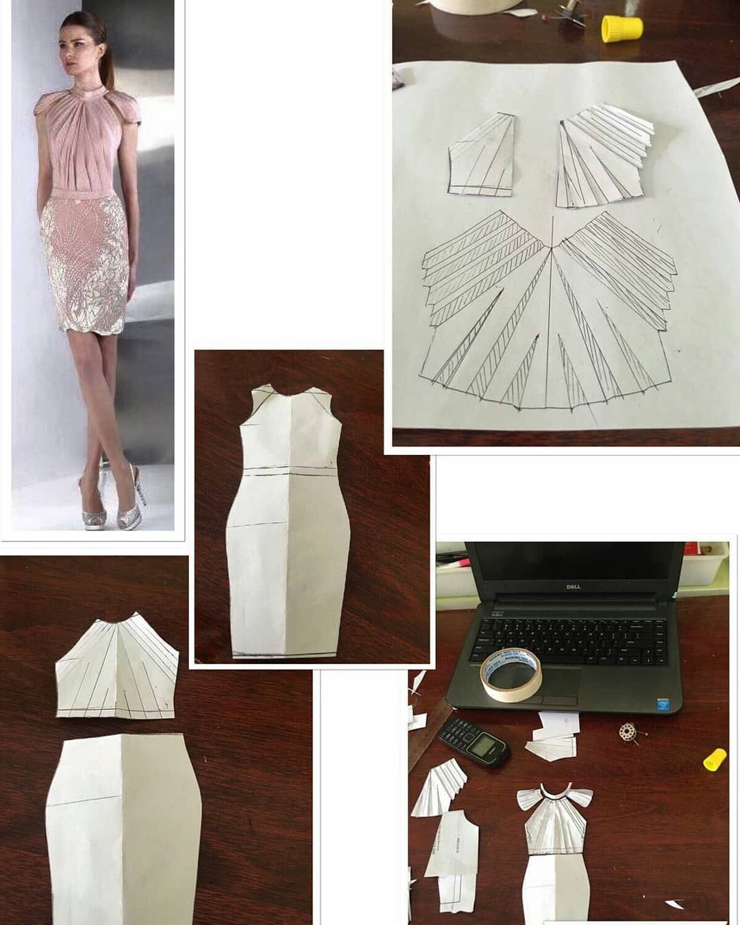 Моделирование платья со сложной драпировкой Моделирование, платья, сложной, драпировкой, новому, году   