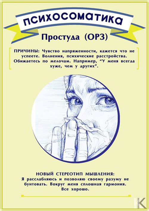 психосоматика простуды