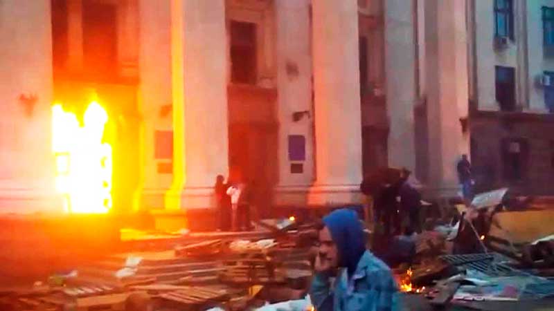 Как убивали одесситов в Доме Профсоюзов 2 мая 2014 г.