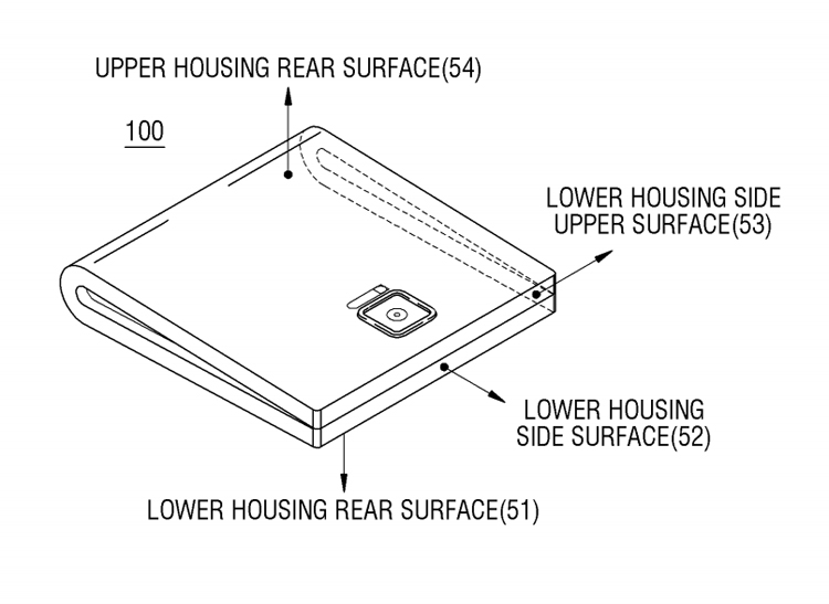 В Samsung придумали гибкий смартфон с оригинальной системой складывания смартфон, патент, могут, камера, образом, Таким, сканер, дактилоскопический, фронтальная, установлены, экраном, основная, Управление, одинарная, осуществлять, расположена, части, тыльной, сообщения, информация